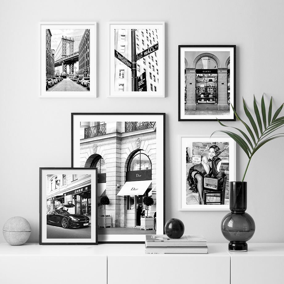 Luxury Lifestyle - Paris Fashion Girl Luxury Store Poster