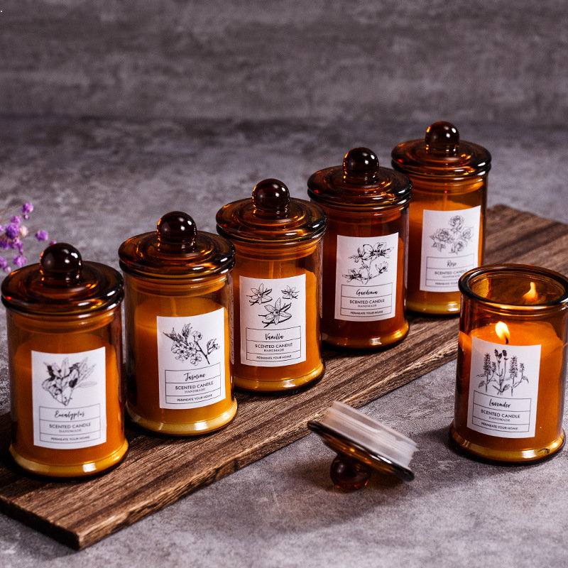 Scented Candle Luxury - Barattolo di vetro vintage Candela profumata