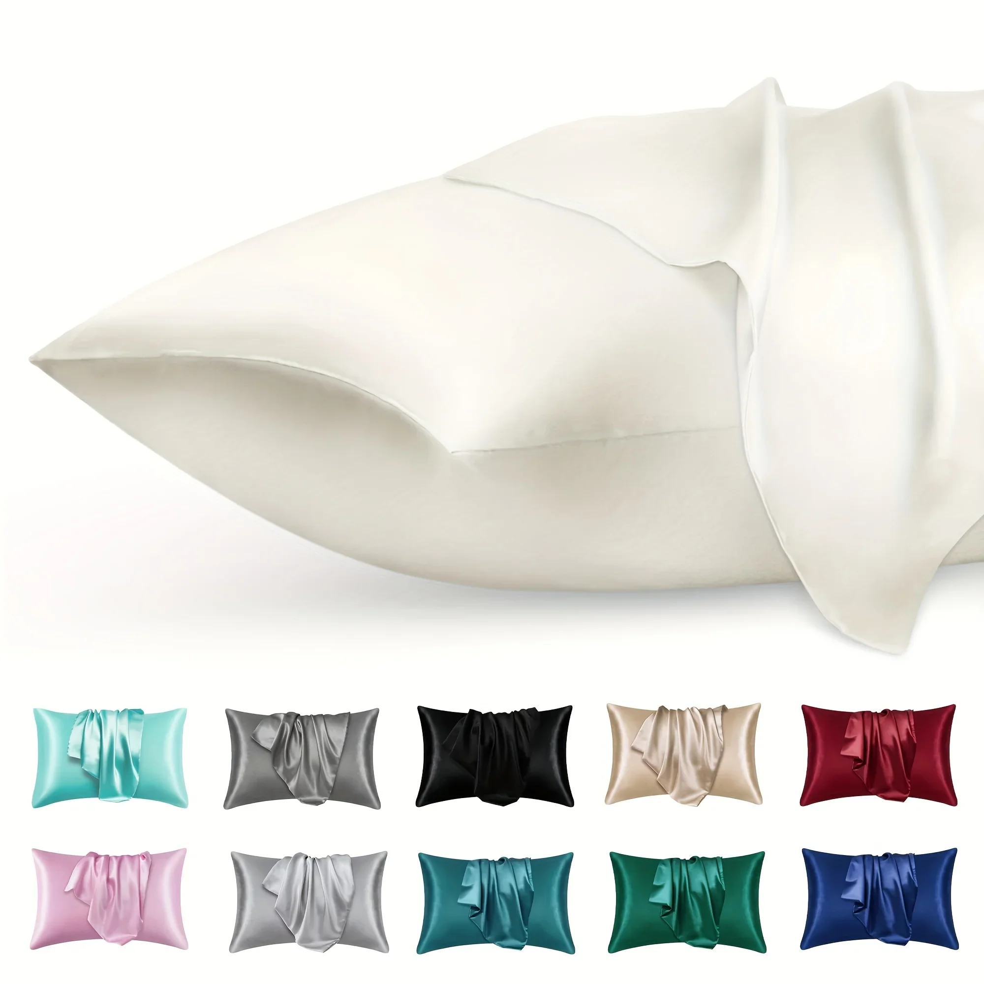 Silk Pillowcase Set - 2 pezzi di lusso busta in