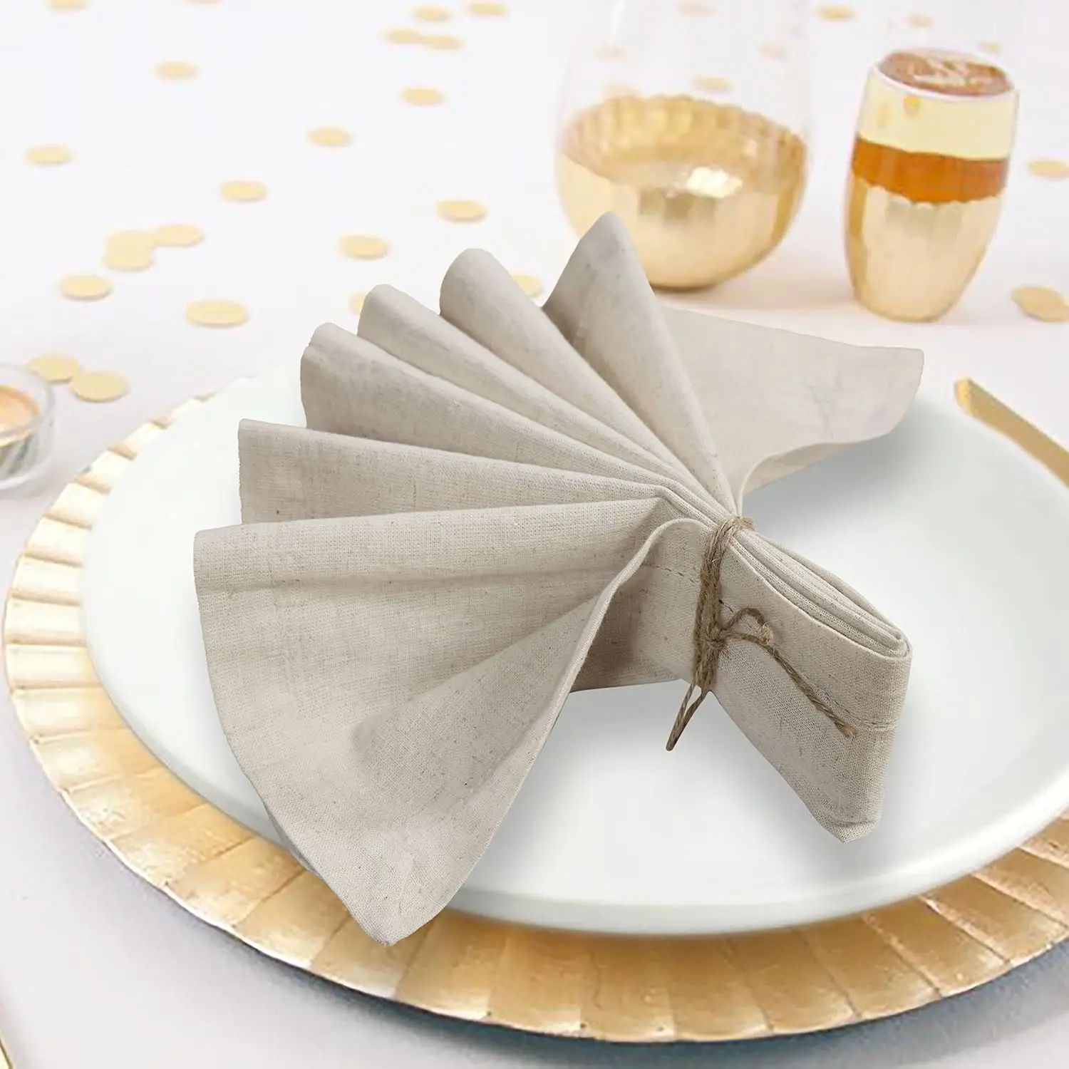 Tovagliolo naturale da 6 pezzi - Linen Napkin Set recensione e prezzo