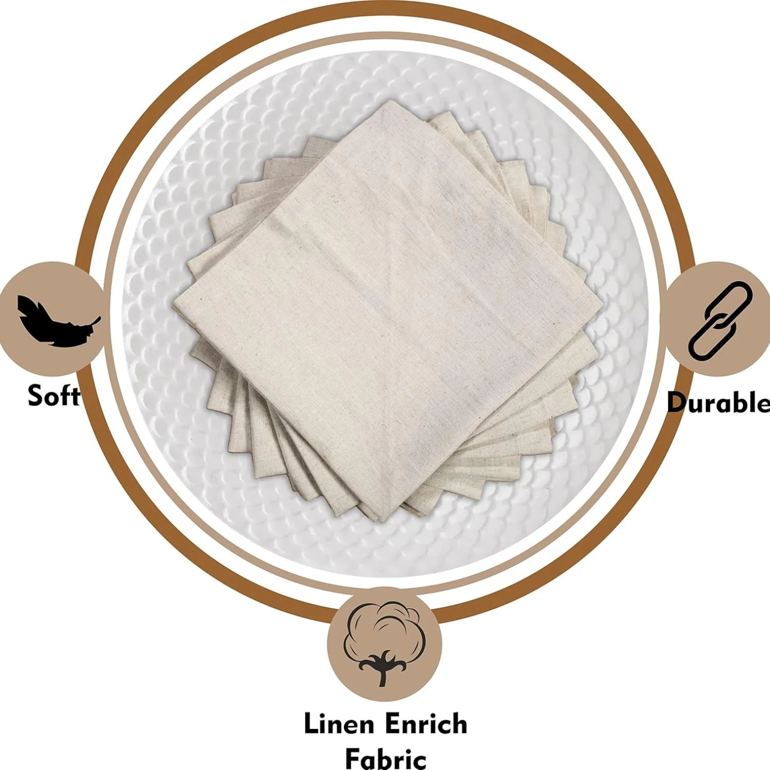 Tovagliolo naturale da 6 pezzi - Linen Napkin Set recensione e prezzo