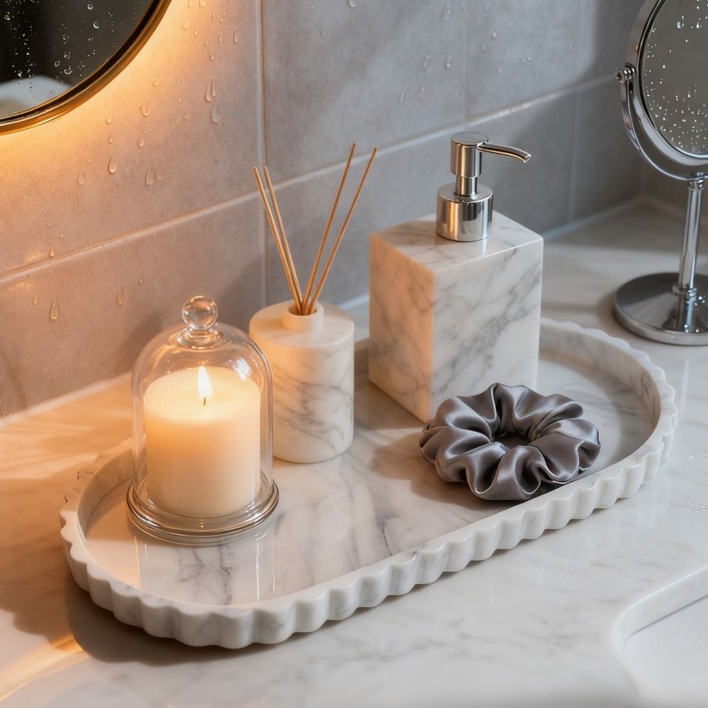 Vassoio Ovale in Silicone con  - Marble Serving Board recensione e prezzo