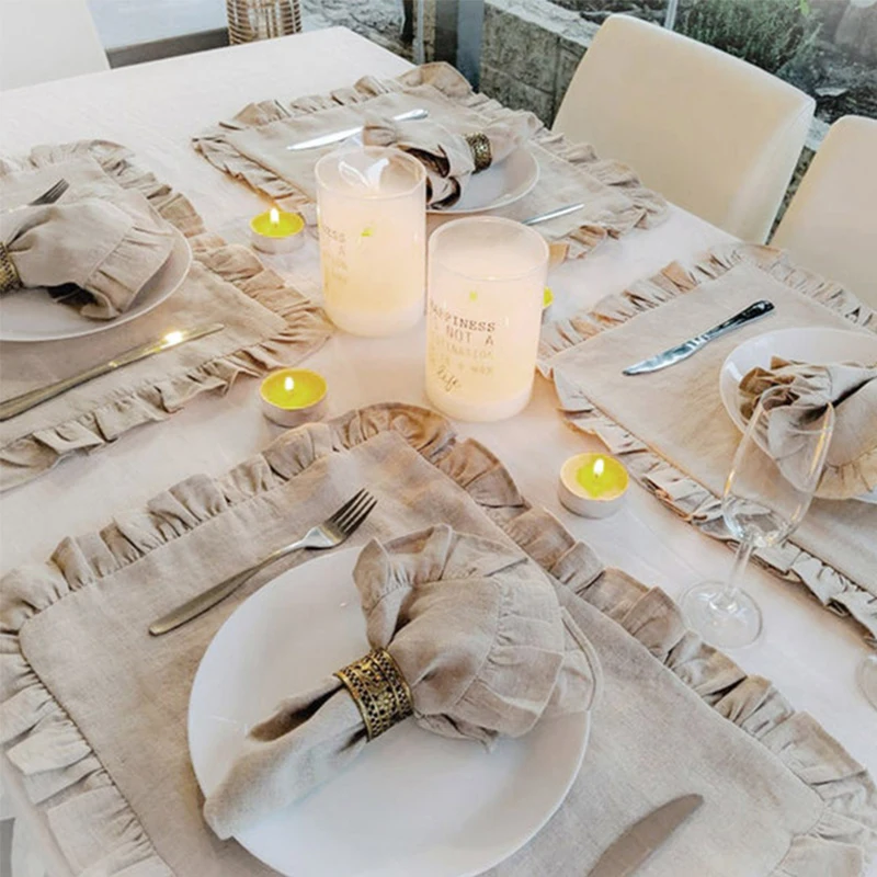 Set di 6 Tovaglioli 100% Lino  - Linen Napkin Set recensione e prezzo